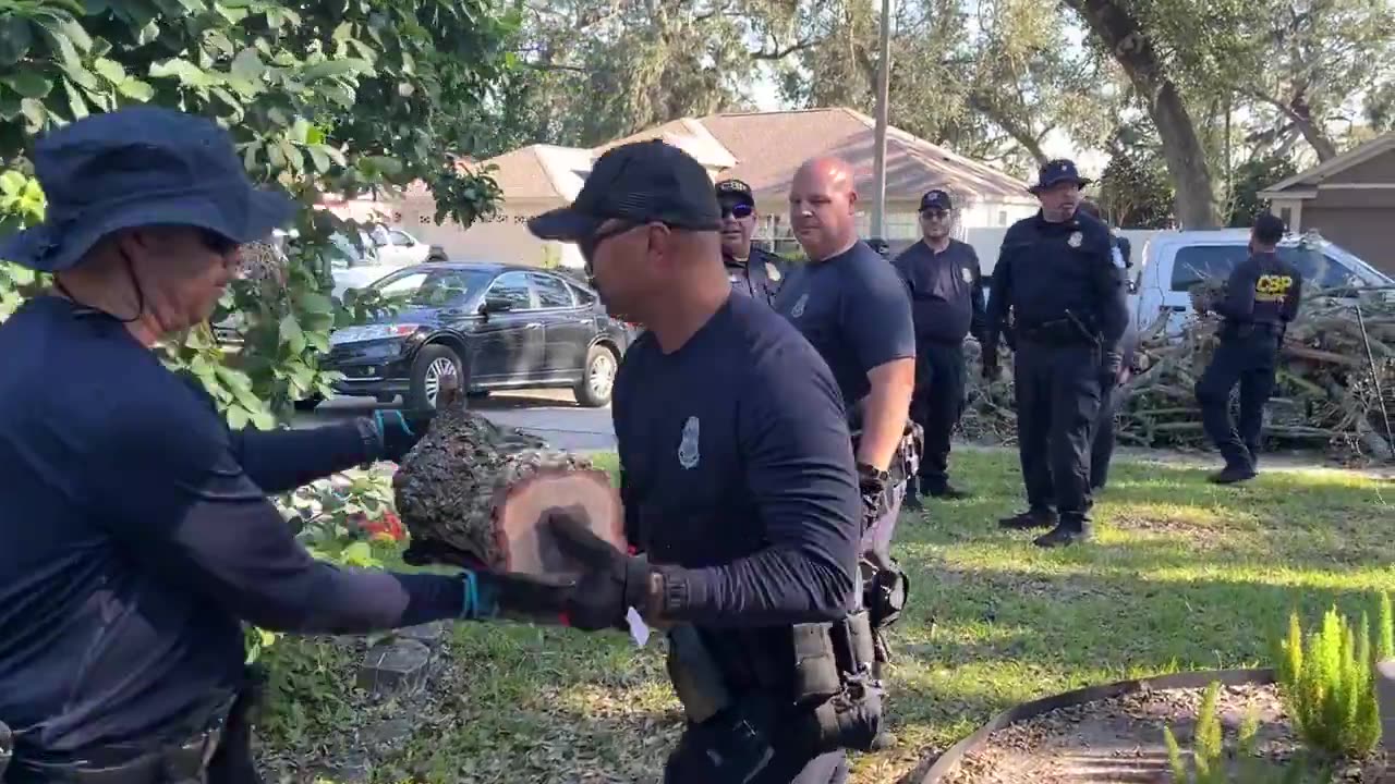 How many CBP Officers does it take to throw a log onto a pile?