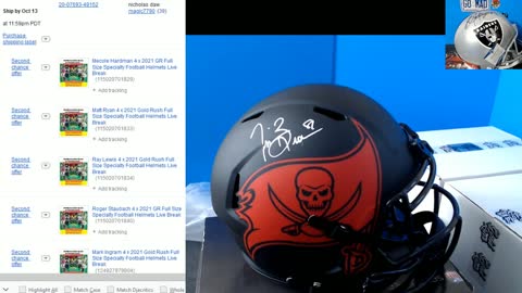 10 05 2021 4 x 2021 Gold Rush Specialty Full Size Helmets ebay Break #1