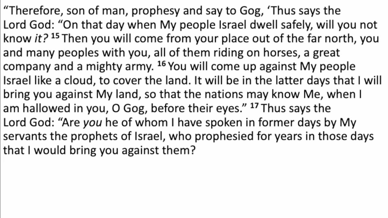 When does the final war against Israel take place?