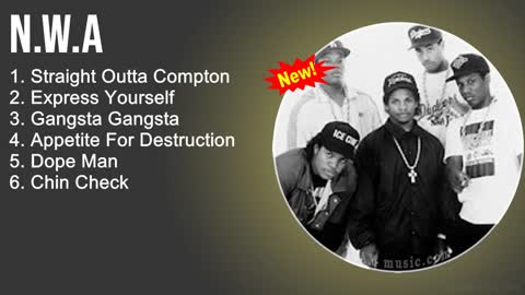 N W A Greatest Hits Straight Outta Compton,Express Yourself, GangstaGangsta,AppetiteForDestruction