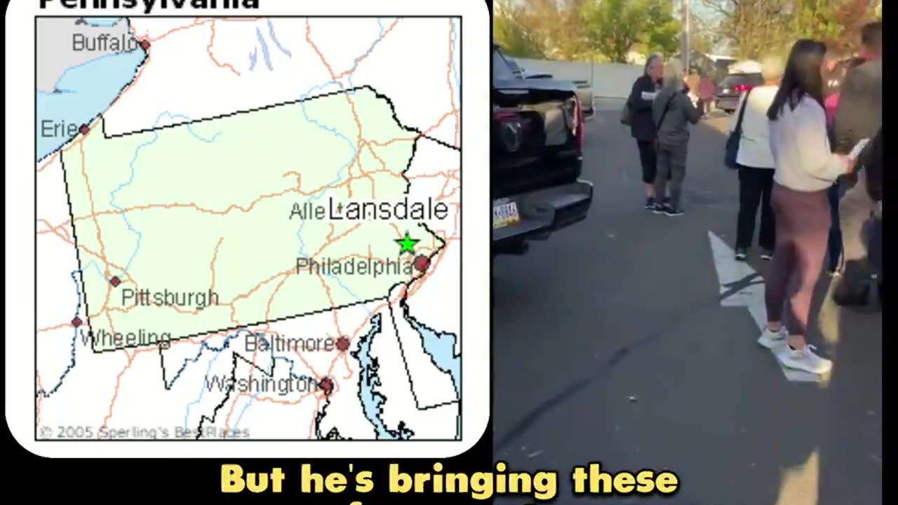 The ballot printer at a voting location in Lansdale, Pennsylvania has FAILED
