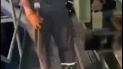 Pole loses it when 2 Ukrainians break factory machine
