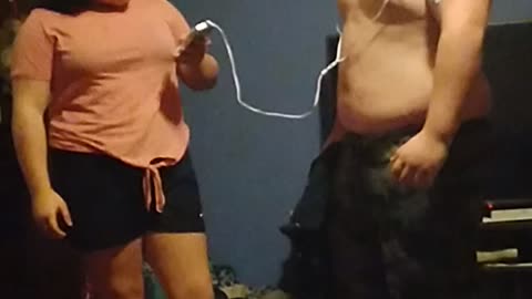 My kids playing with shock therapy