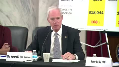 Senator Ron Johnson Urges Recognition of COVID-19 Vaccine Injuries