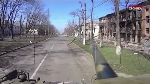 Tank Firing Down The Street