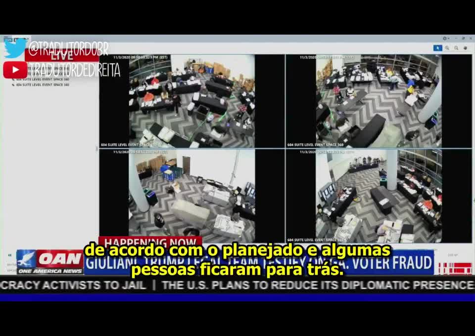 Game over Biden!! Fraude gravada em sala de contagem de votos na Georgia EUA