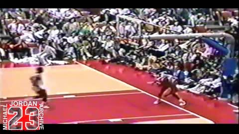 Michael Jordan is still the best!!! Tip- off kiss the rim dunk!!!
