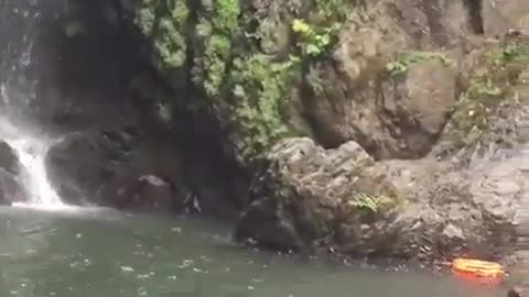 Collab copyright protection - man handstand on river face plant