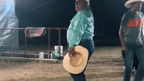 Guy dancing with beer on his head is a mood