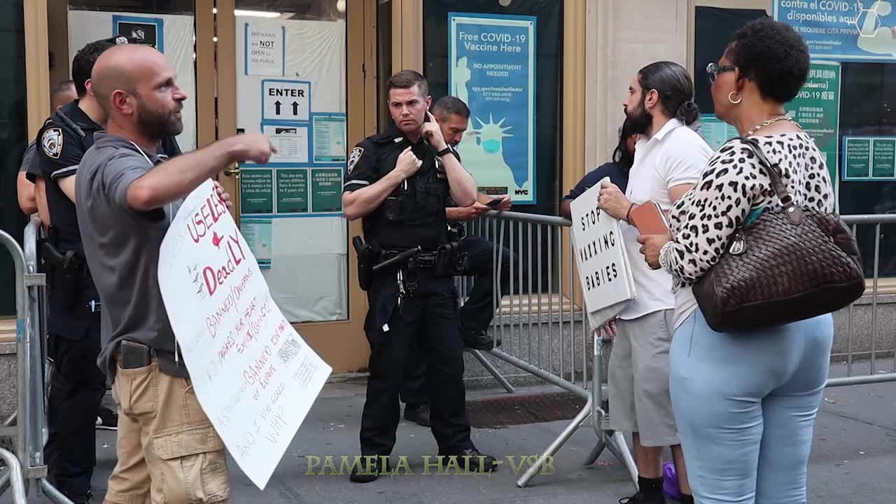 SAVE THE CHILDREN- 42nd st vax hub protest - Part 3