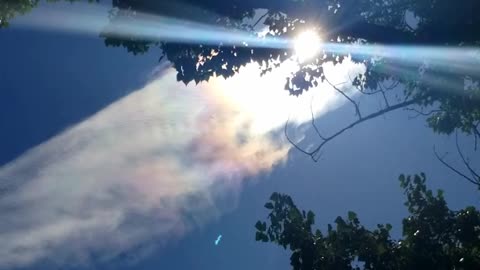 Chemtrail clouds Aug 10, 2022