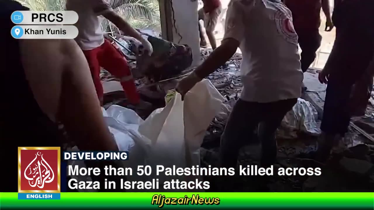 More Than 50 Palestinians Killed Across Gaza In Israeli Attacks | AljazairNews