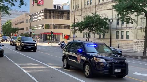 Trump's Motorcade To RNC Day 4