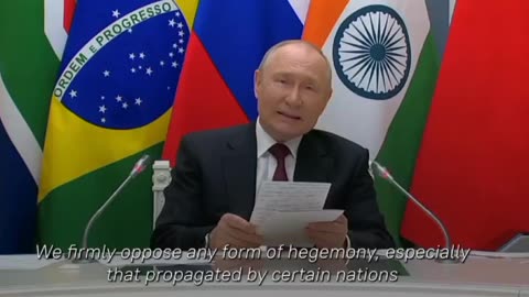 Putin addresses a message to the 15th BRICS Summit on a fair world order