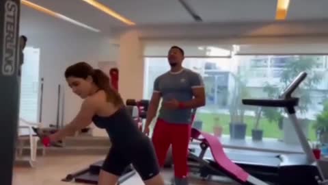 Samantha hot workout video