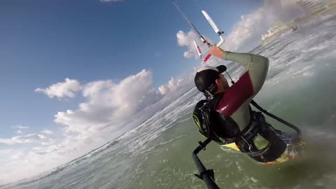 Kite Surfer Rescues Struggling Swimmers