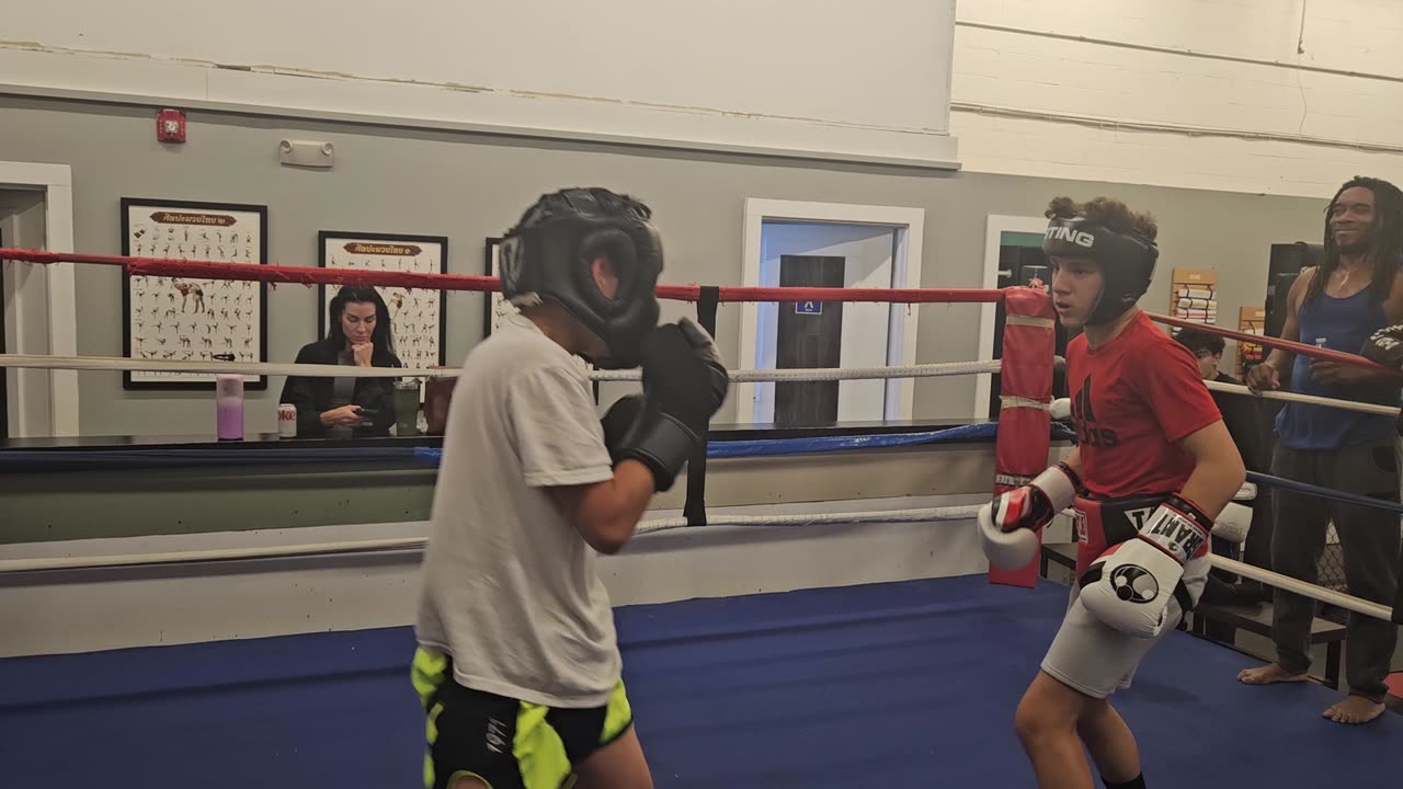 Joey sparring Eddie 2. 10/8/24