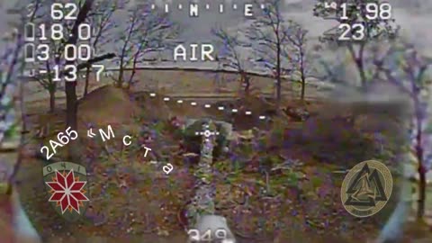 New Footage of Drone Strikes on Russian Positions