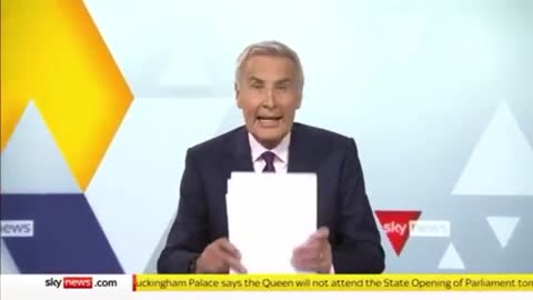 Panic from Skynews Anchor after hit with truth bombs on air