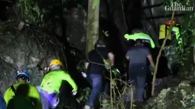 Thai monk rescued from flooded cave after four days