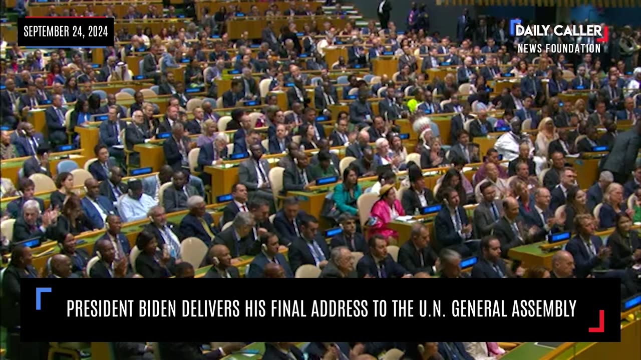 President Biden Delivers His Final Address To The U.N. General Assembly