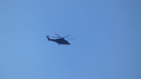 Police helicopter over Mill Park Australia