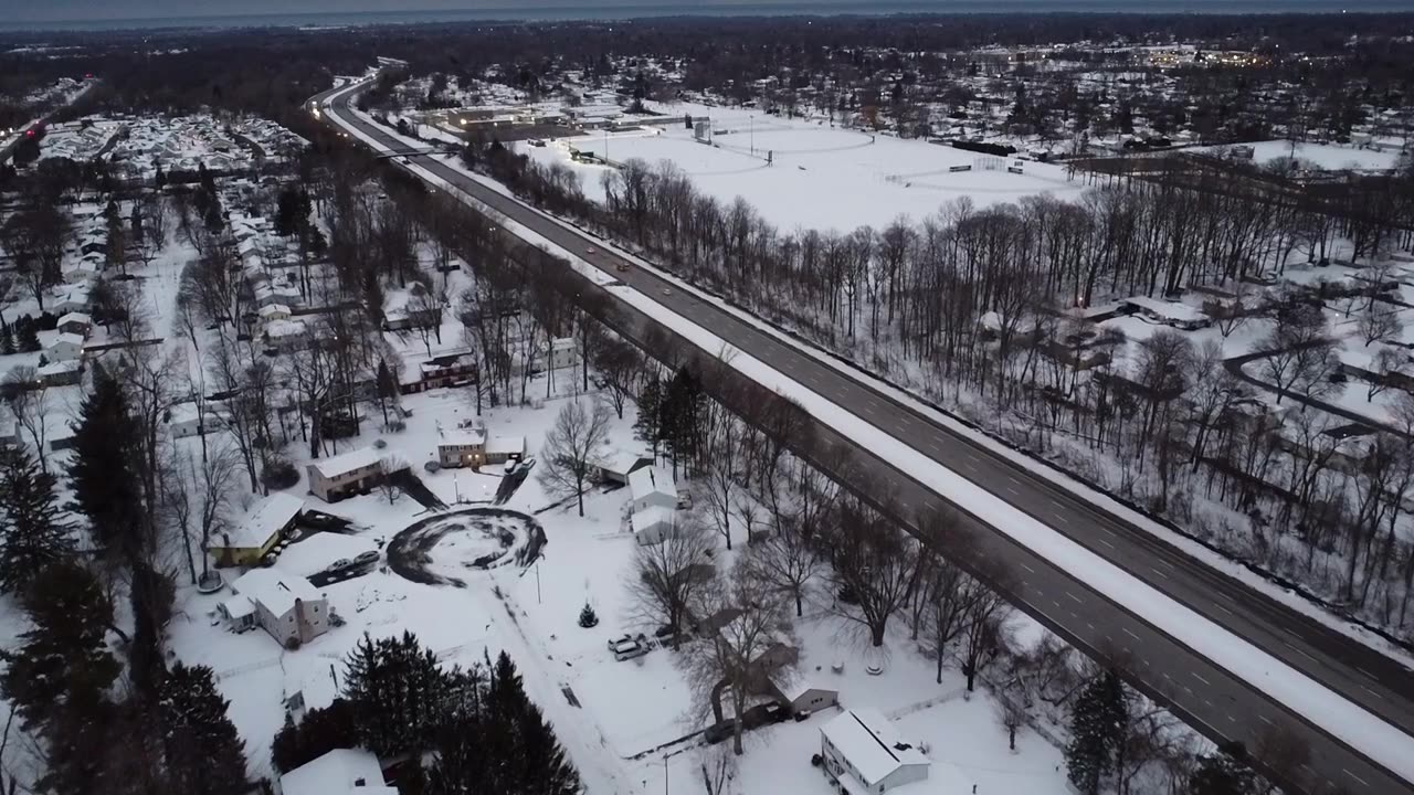 First Real Snow In Rochester, NY in 2024.