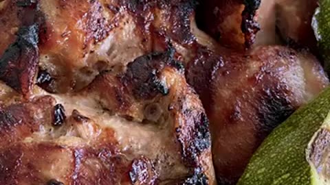Grilled Chicken Thighs with Zucchini Recipe - Easy Weeknight Grilling Dinner Recipe