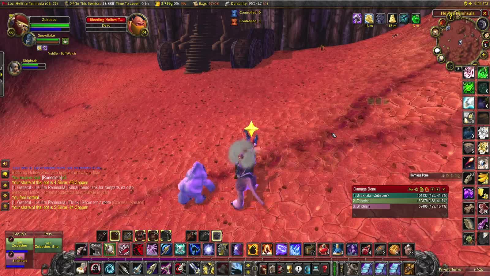 WoW Burning Crusade Hunter and Paladin (wife) go after the world... of Warcraft