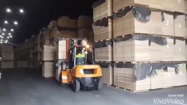 Loading plywood