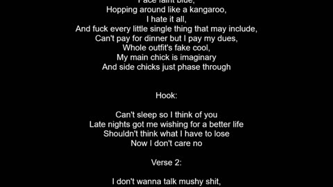 Can't Sleep *Full Song*(LYRICS)