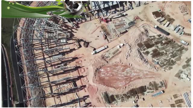 Andamento da Construção do Estadio Arena MRV Atletico Mineiro