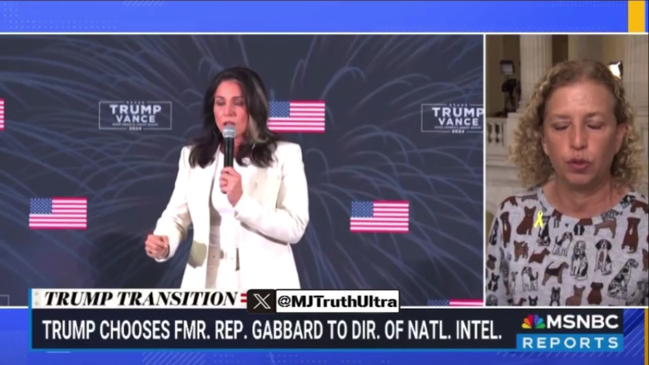 Democrat Wasserman Schultz says Tulsi Gabbard is a Russian Asset 🤦🏻‍♂️