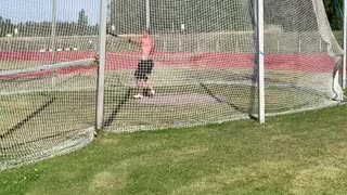 Hammer throw practice (drill)