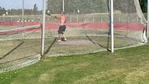 Hammer throw practice (drill)