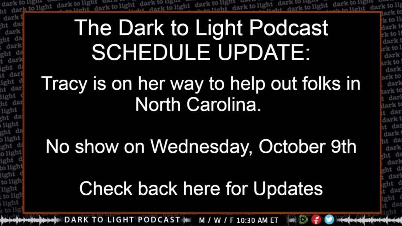 Dark to Light Schedule UPDATE