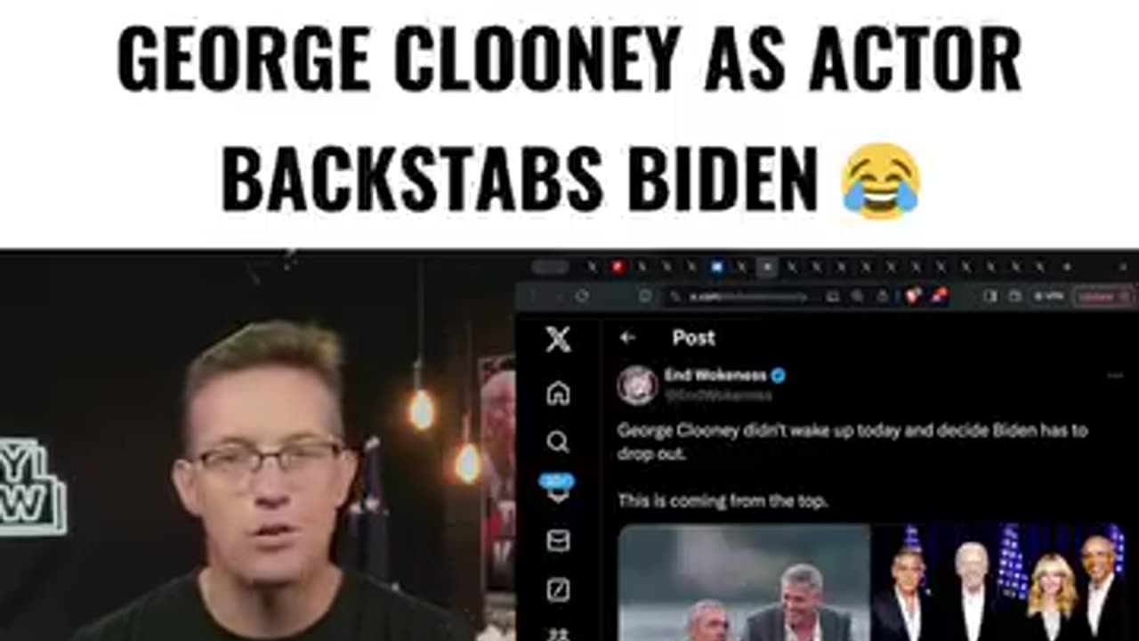 TRUMP BREAKS INTERNET WITH HYSTERICAL MEME TORCHING GEORGE CLOONEY AS ACTOR BACKSTABS BIDEN