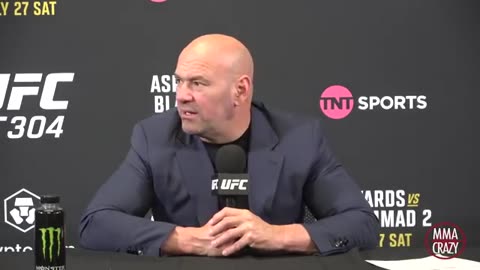 Dana white angry over Palestine flag