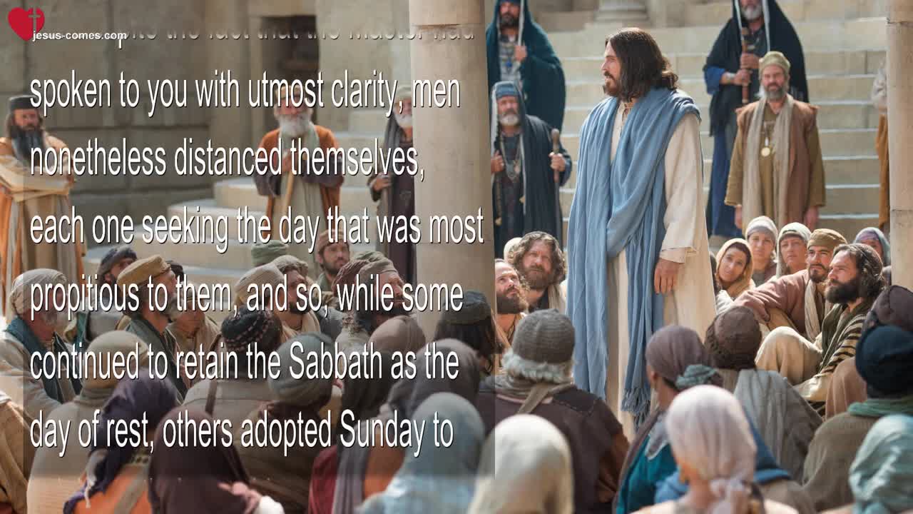 The Day of Rest as a Day of Self-Reflection... Jesus explains ❤️ The Third Testament Chapter 17-6/12