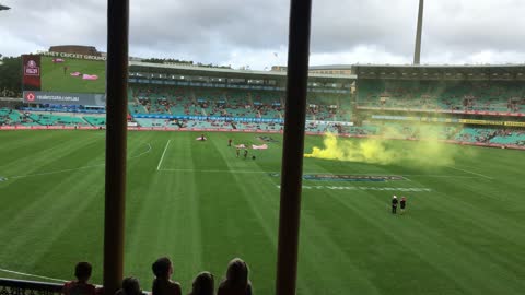 Paratrooper Unconscious at ANZAC Day Swans Game