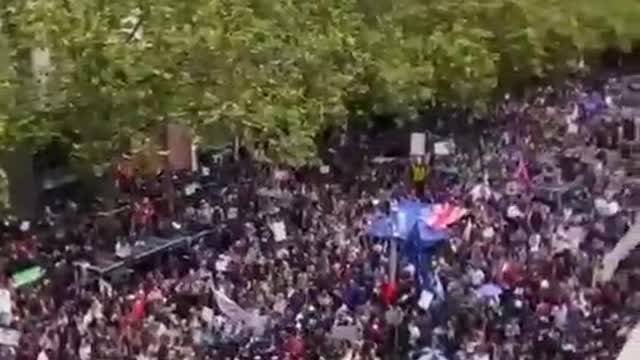 Melbourne Protesting the mandates