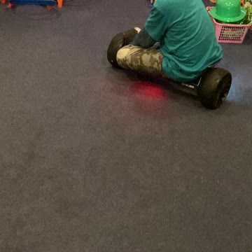 Desmond aces his Hover board