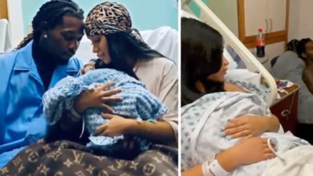 Cardi B And Offset Shared Cute Video& Photo Of Their Son❤️