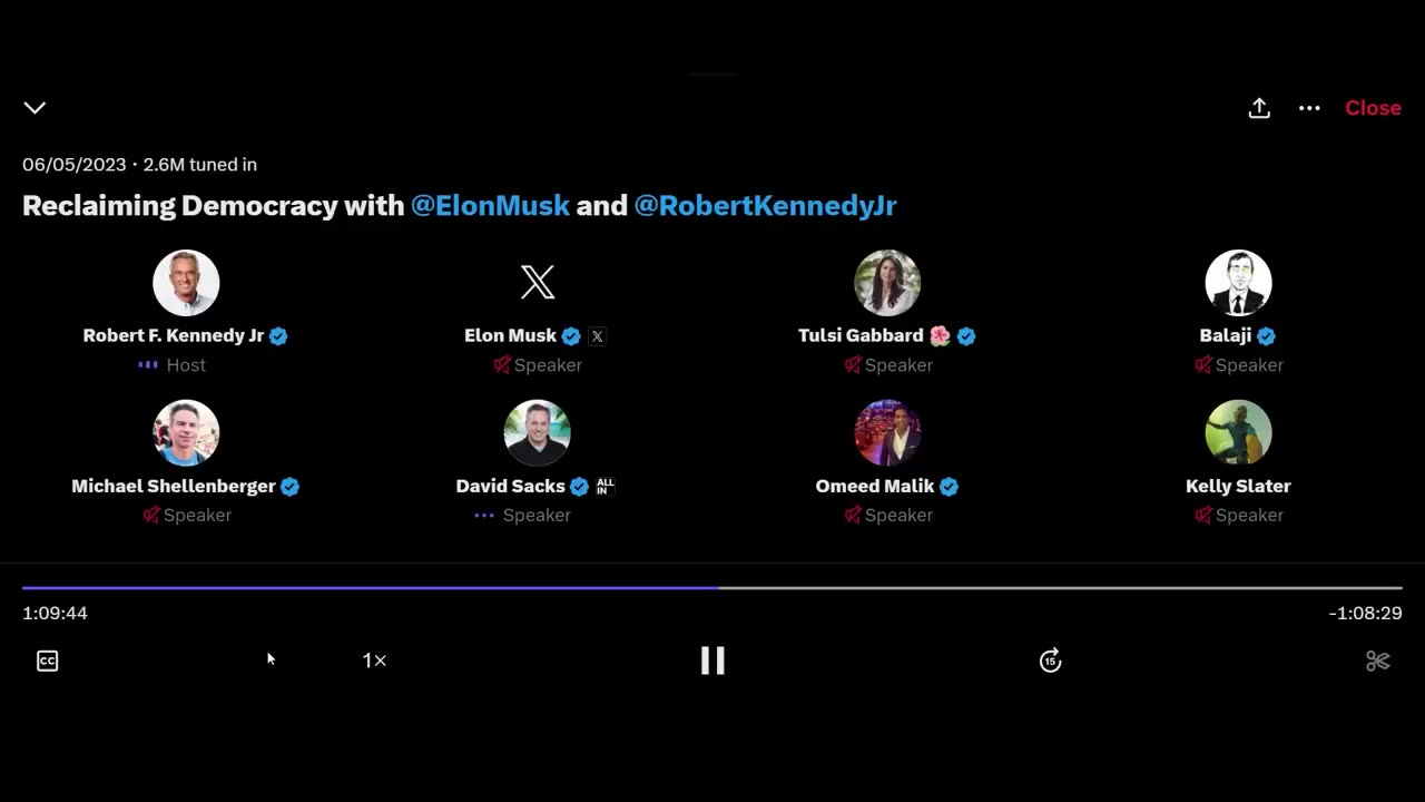 Elon Musk Interviews RFK JR