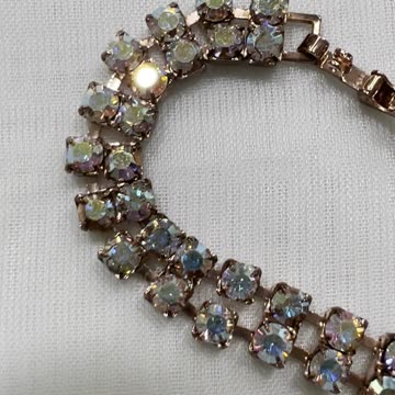 Rose Gold Plated 7.5” Bracelet. Made with Swarovski Crystal AB. Party. Event