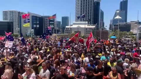 Thousands currently gathered at parliament House in Perth