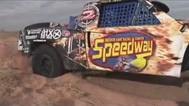 Pistol Pete testing his Trophy Truck