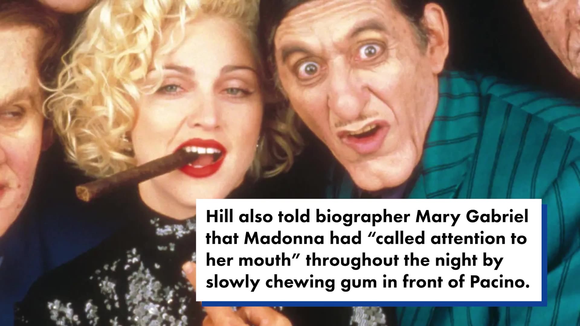 Madonna allegedly stuck her tongue in Al Pacino's ear when they met