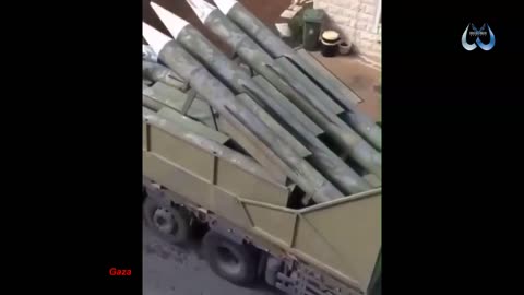 Hamas uses a narrow street in Gaza