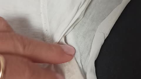 Very dirty t-shirt, removing dirt